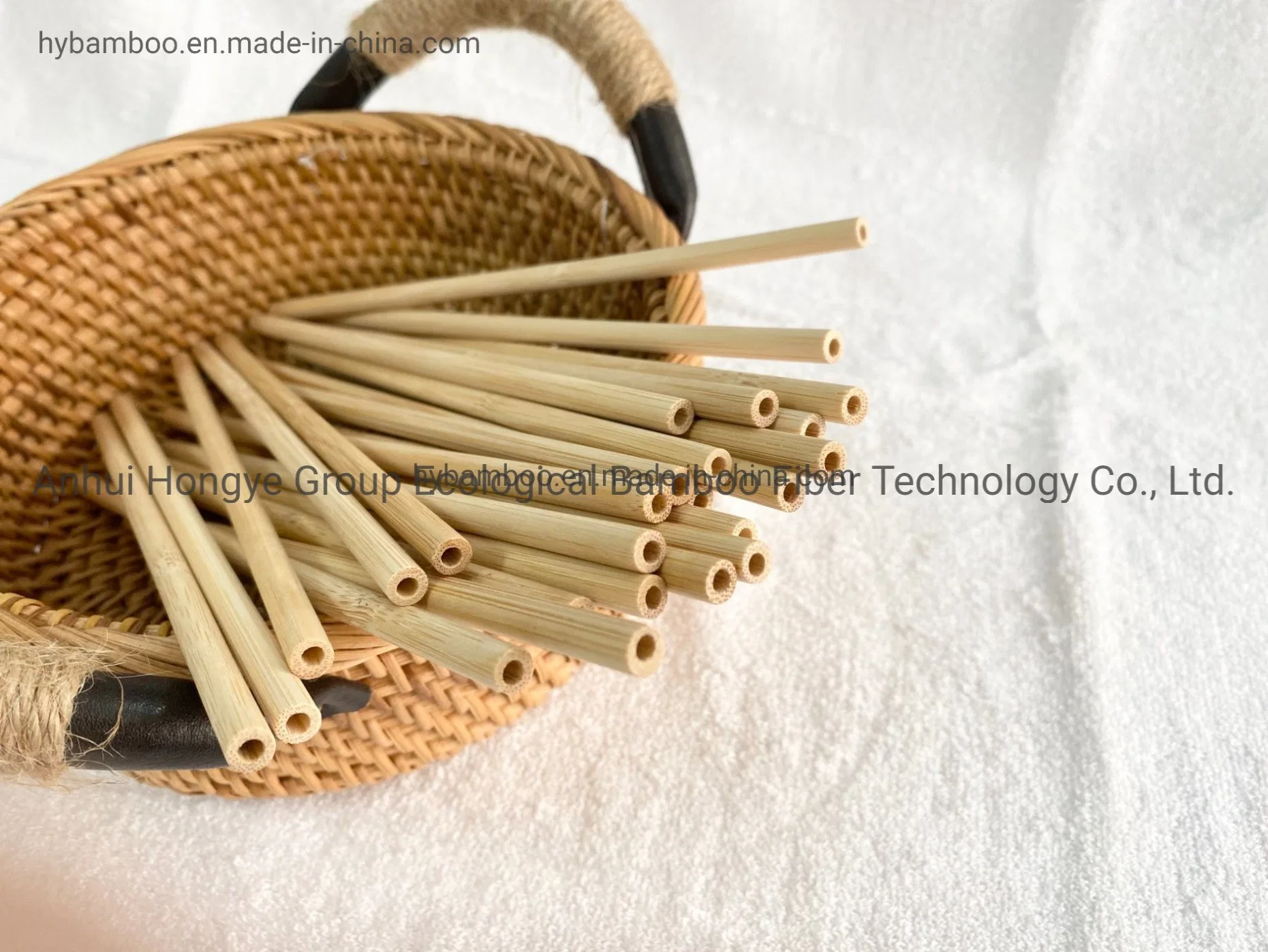 Disposable Carbonization 100% Bamboo Straw