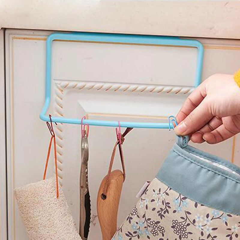 Kitchen Accessories Towel Rack Hanging Shelf Storage Organizer Rag Rack Bathroom Kitchen Cabinet Cupboard Holder