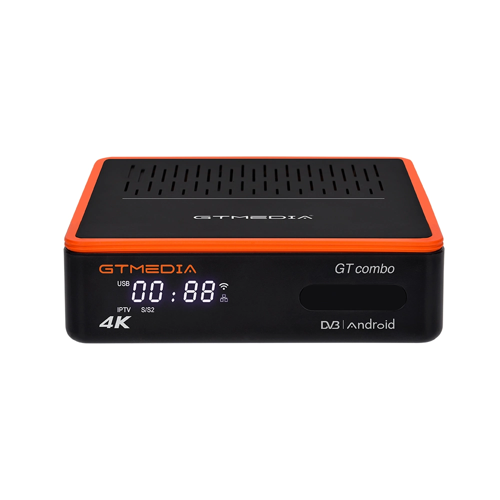 Gtmedia Gt Combo S905X3 4K Boîtier TV Android 9.0 Box 5.8g Récepteur Satellite DVB S2X T2 Câble ATSC Isdbt