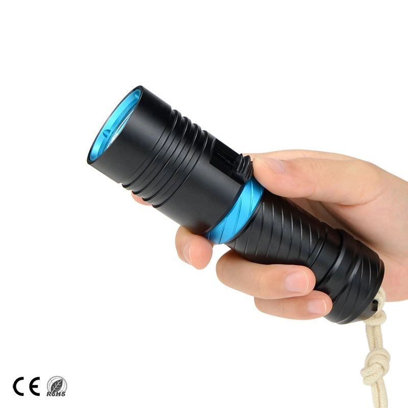 with Source RoHS Approved Yunzhe Color Box /OEM Rechargeable LED Flashlight Torch Light