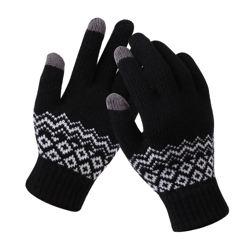 Usine Wholesale femmes hiver chaud gants tricotés écran tactile gants