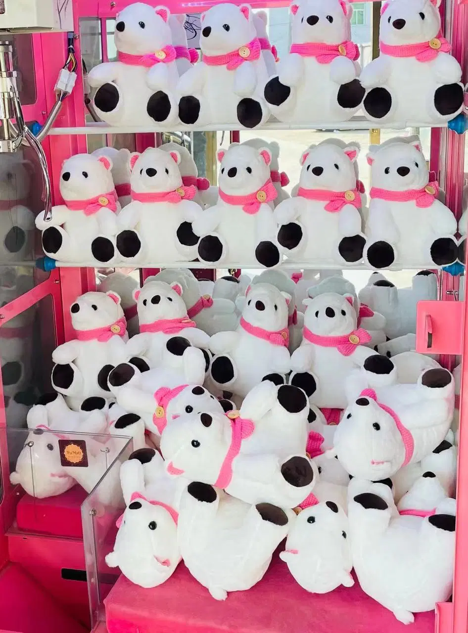 Polar Bear Custom Stuffed Animal Manufacturer 25cm Doll Plush Toy for Claw Crane Machine