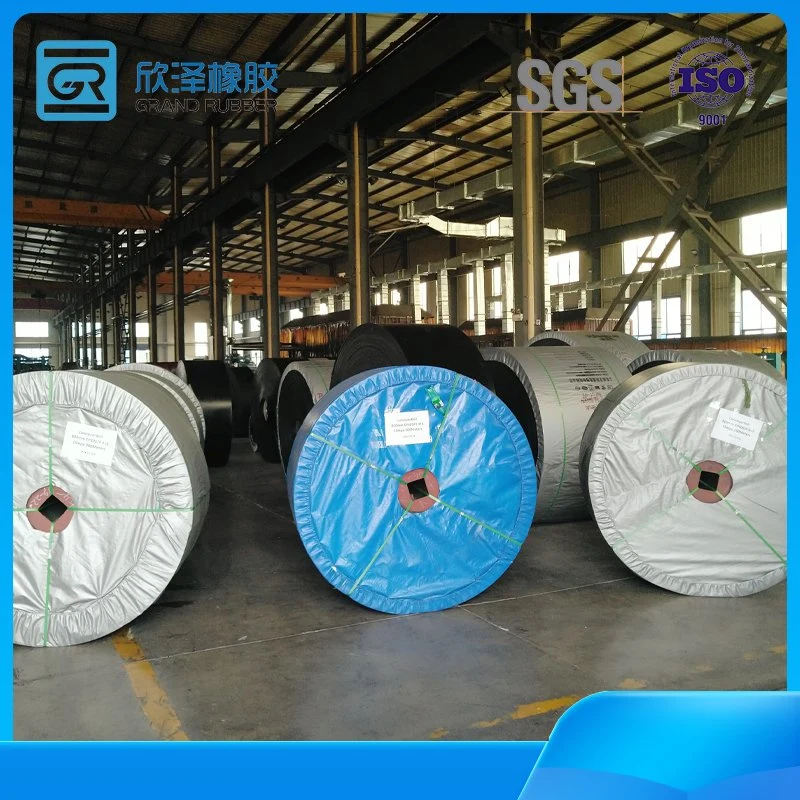 Ep-100 Flame-Retardant/Heat-Resistant Fabric Conveyor Belt for Sand/Ore/Stone/Coal Heat-Resistant Rubber Belt