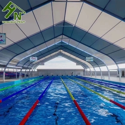 2022 Neues Design Durable Aluminium Struktur Sport Event Prefab Haus Indoor Tennisplatz Natatorium Badminton Stadium Transparent Hochzeit TFS Marquee Zelt