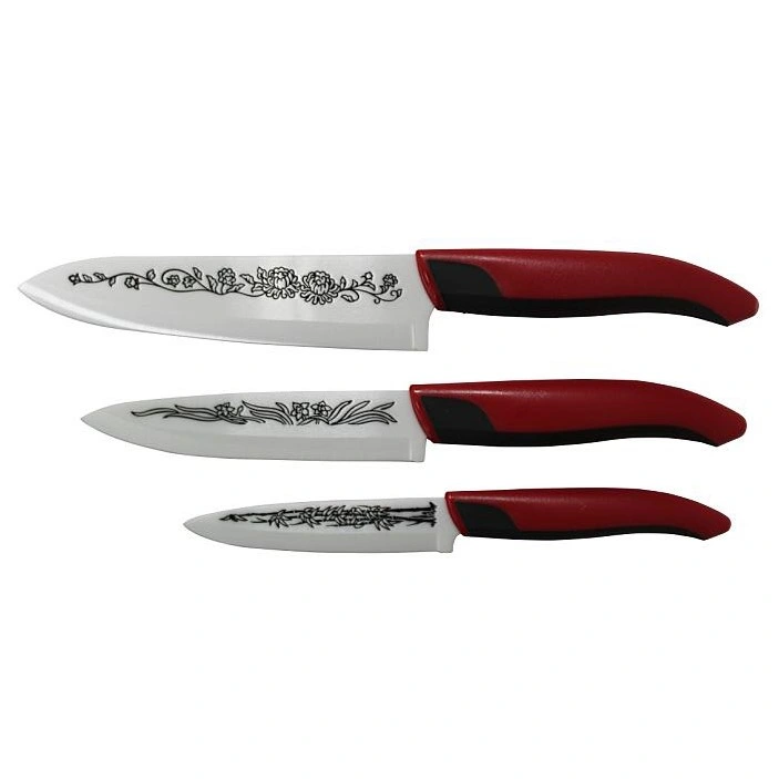 Super Hardness 4 Inch Ceramic Paring Knife with Carving Design (KCK123)