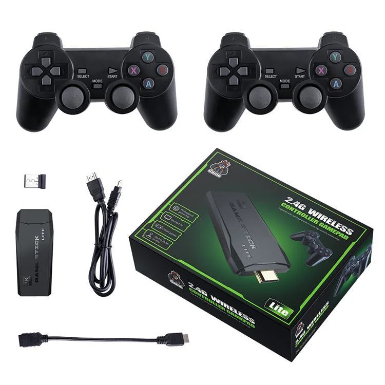 Customized M8 64G Wireless Buil-in 10000+ Games Controller Video Game Console for PS