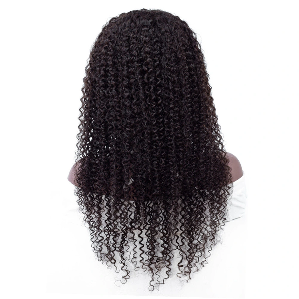 Lace Front de cabelo humano Perucas Pré Depenados natural do cabelo encaracolado brasileira de cabelo humano Perucas para mulheres negras Remy Hair Peruca