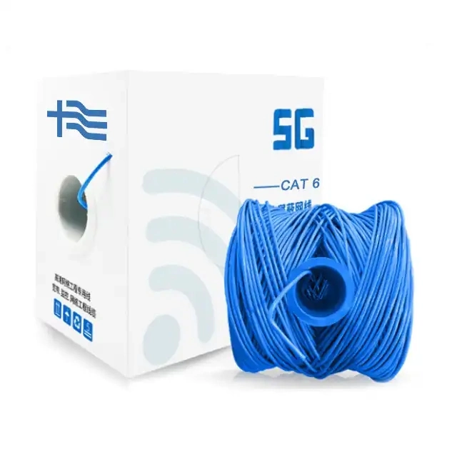 Cat 6A Sf/UTP Cable 305m Outdoor Support 23AWG Cat 6 Ethernet CAT6 Network Wire LAN Cable