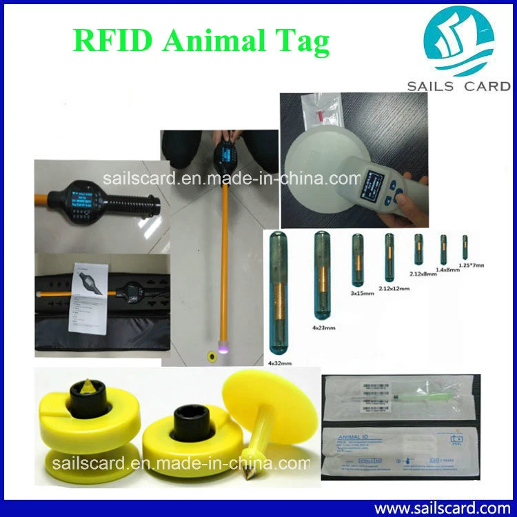 LF RFID علامة الأذن الحيوانية