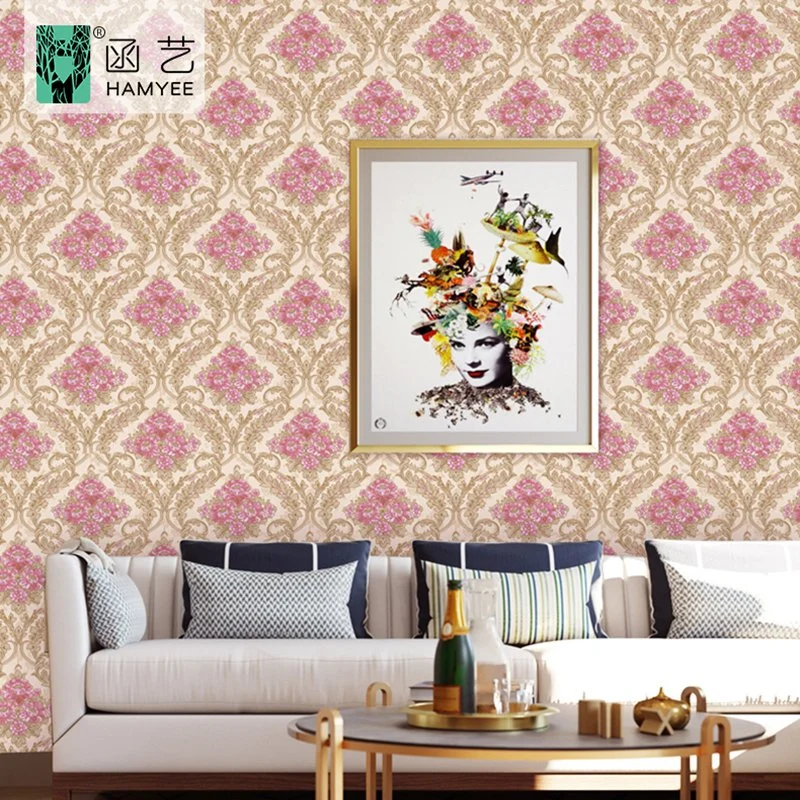 Factory Price Vinyl Wallpaper Sticker Floral Pattern Wall Paper Cover for Wholesale/Supplier