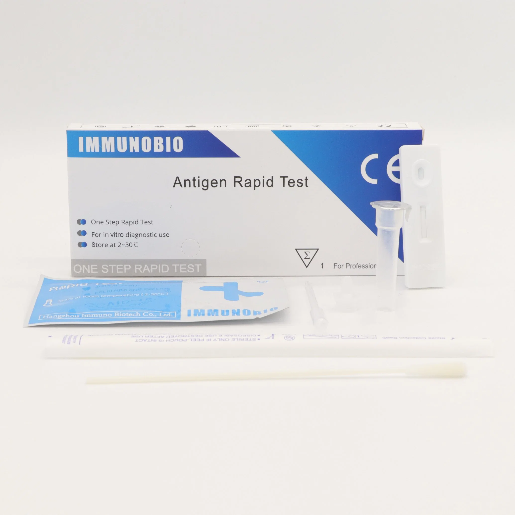 Pei/Bfarm Immunobio swab nasal de antigénio da bobina de teste de diagnóstico rápido MARCAÇÃO