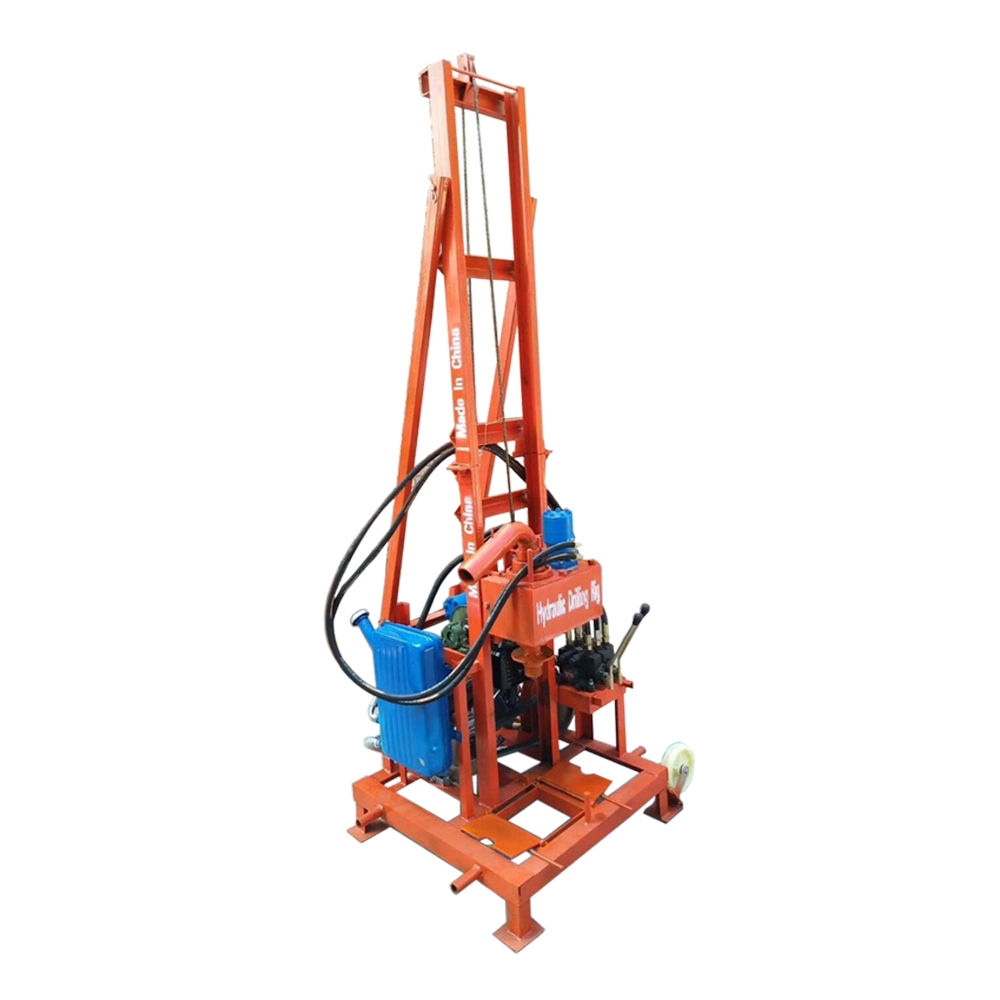 Yg 100m Rock Mounted Water Well Tubewell Boring Machine Drilling Rig Machine