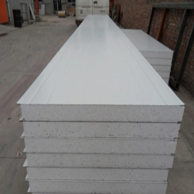 Polystyrene EPS /PU/Rock Wool Sandwich Panel Partition Wall Cladding