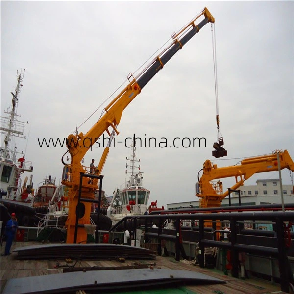 ABS Certificate Hydraulic Telescopic Knuckle Boom Offshore Crane