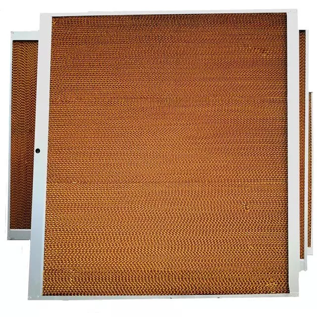 Air Cooler Refrigeration Washable Poultry Cooling Fan Pad Wetted Evaporative Wet Curtain