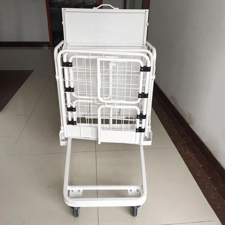 Logistics Trolley Folding Wire Mesh Warehouse Supermarket Trolley for Transport