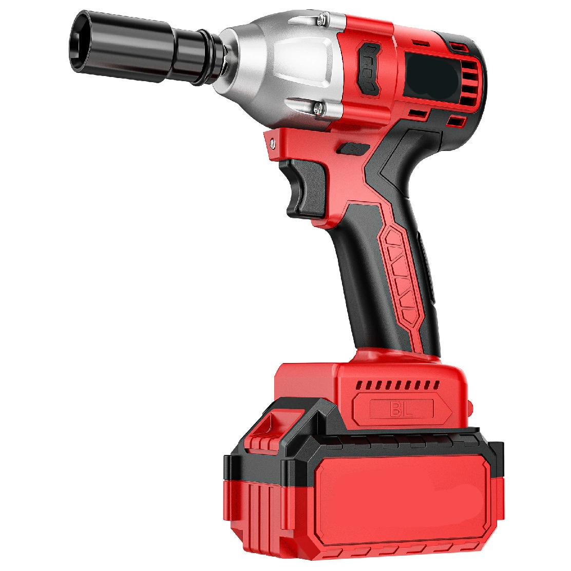 Cordless Impact Wrench 1/2 Inch 88V Electric Impact Gun 320n. M Brushless Motor Impact Wrench Driver Variable Speed