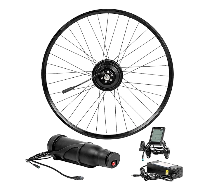 High Efficiency 36V 350W 27.5" 700c Rear Wheel Electric Bike Conversion Kit with Programmable Sine Wave Controller