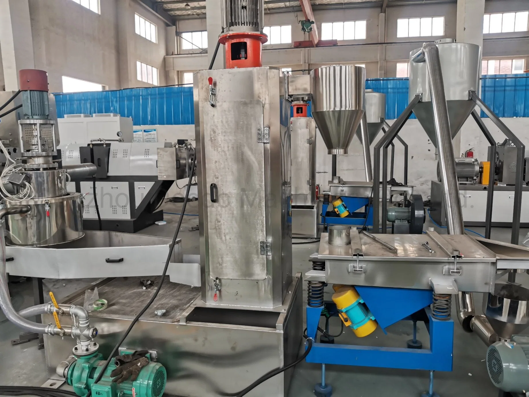 Waste EPE PE PP Plastic Film Bag Recycling Granules Making Machine