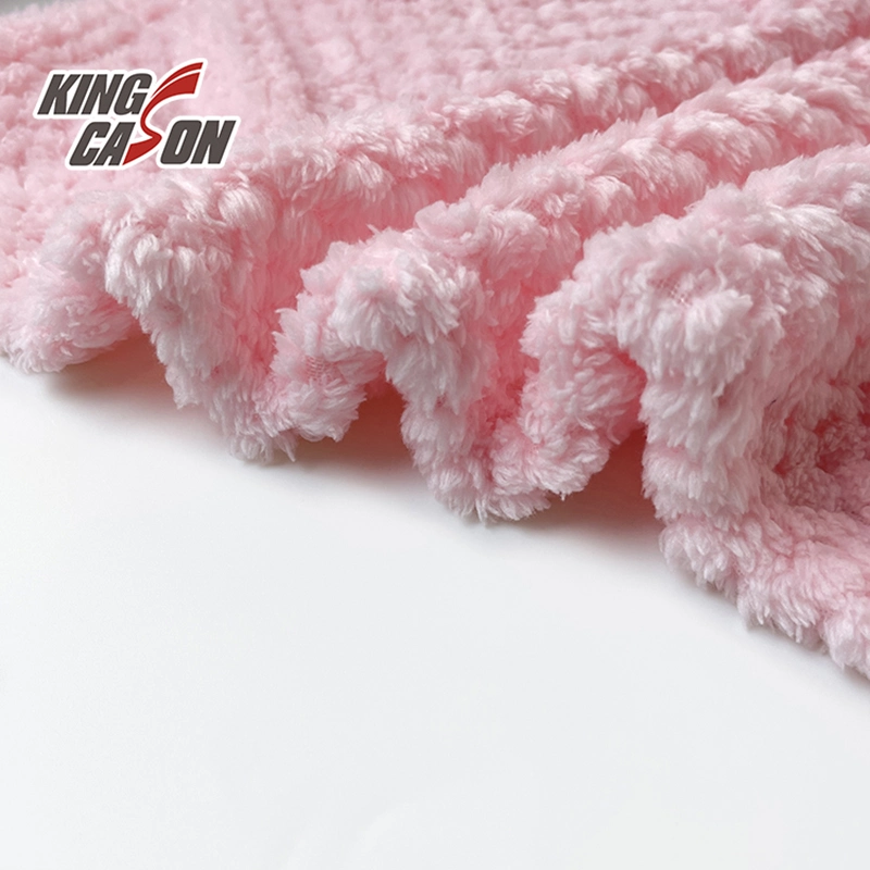 Kingcason حسب الطلب لون الأناناس جاكار قماش الجاكار عادي flannel Fleece للبطانيات