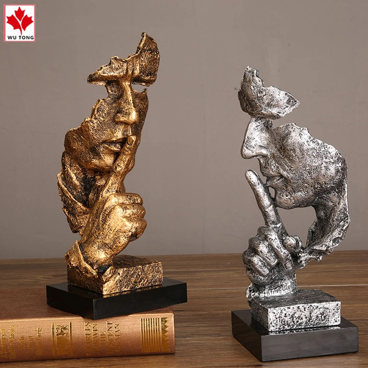 رسين سكامت مخصص هو تمثال الذهب النحت البشري الديكور المنزلي الهدايا