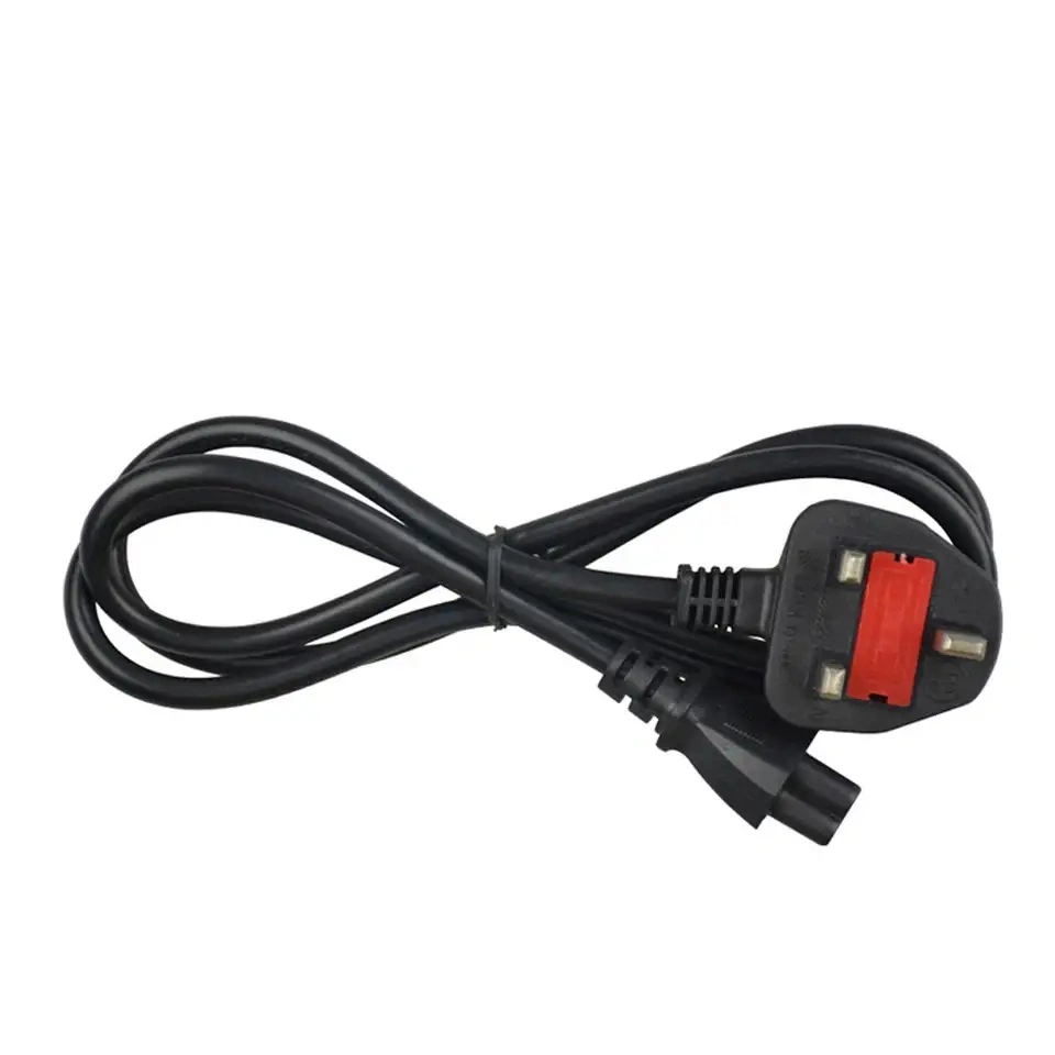 High quality/High cost performance Black Power Cord 1.5m 1.8m 3 Pin Plug Power Cable Power Supply Cable for Computer