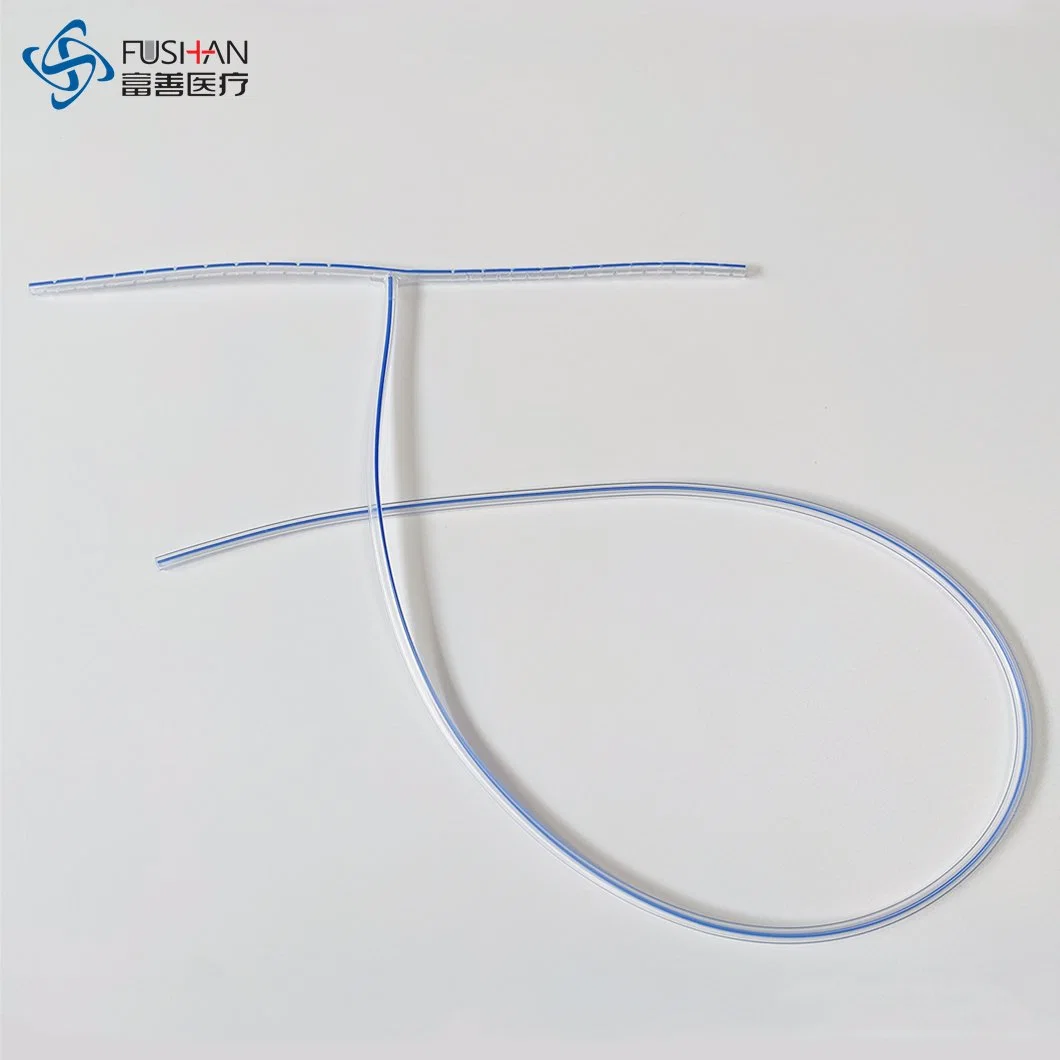 Fushan Transparent Disposable Silicone T-Shaped Perforated Drain Tube All Medical Silicone CE ISO FDA Listing Wound Drainage System Manufacturer (10Fr-14Fr)