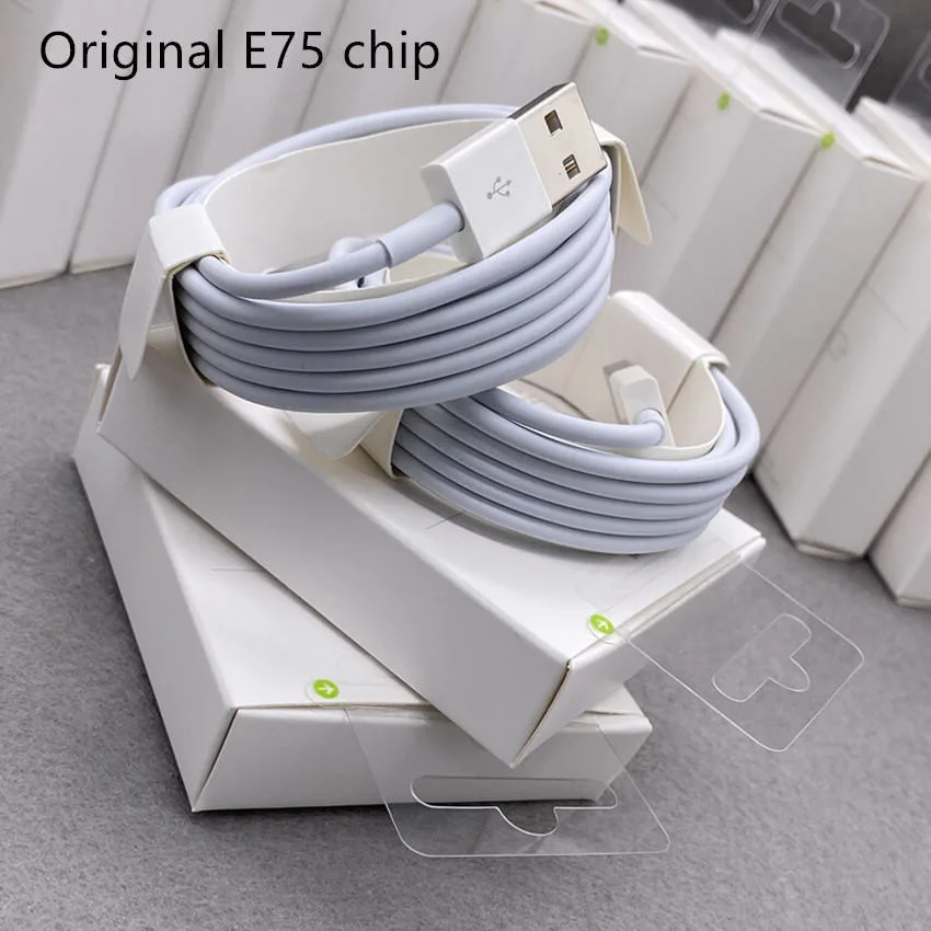 Amazon Top Sale Factory Wholesale/Supplier Price Original Quality 2m OEM Foxconn USB Cable E75 Chip Data Transfer USB Charger Cable for iPhone 7 8 Xs Max 11 12 13 14 Wi