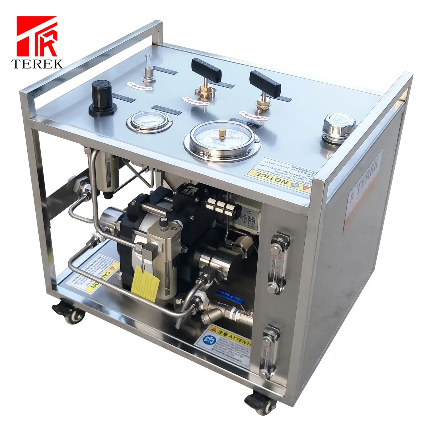 Hydrostatic Water Pressure Test Pump Unit with Digital or Mechanical Round Chart Recorder