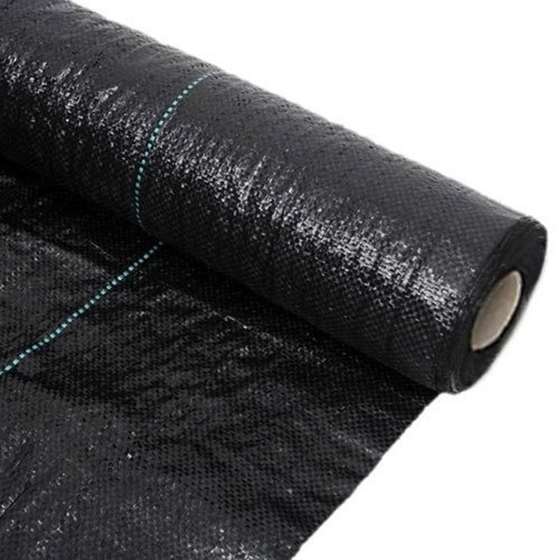 90-400 GSM PP/PE Woven Geotextile on Road Construction