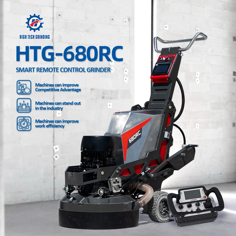 Remote Control Diamond Wet Planetary Terrazzo Garage Cement Epoxy Concrete Floor Surface Grinding Grinder Machine