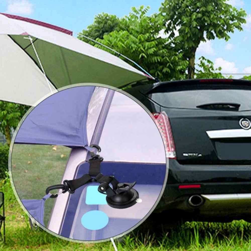 Tenda Tarp Boat Awning Camping Travel Outdoor Car sucção Cup Bucha com 2 gancho de encaixe Esg15316