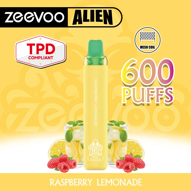 Zeevoo Aline Neueste Crystal Style Einweg E Zigarette Vape Pen 600 Puffs mit tpd