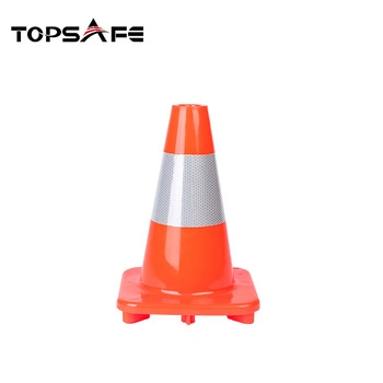 Producto de la seguridad vial de cono de aparcamiento de PVC flexible