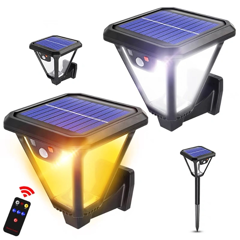 ABS Street Light Garden Spike Yard Lamp Waterproof LED Solar Wall Light Outdoor Decorative Garden Landscaping Solar 2 in 1 Wall Lights