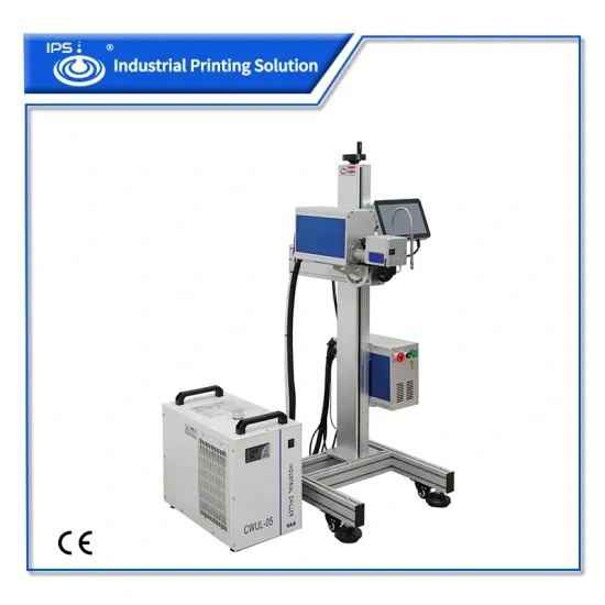 Multi-Language 10W High Speed Fly UV Laser Marking Machine for Plastic Cap with CE Cartificaion