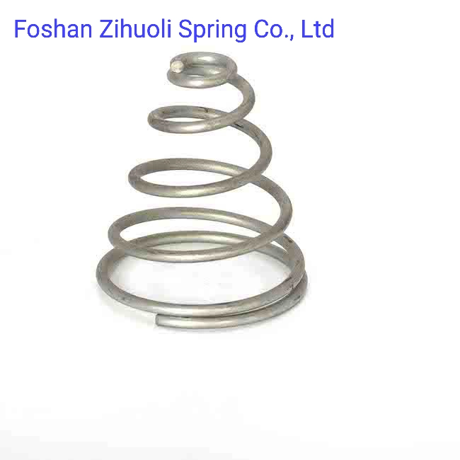 Conical Spiral Pressure Compression Springs Made by CNC Spring Coiling Machine