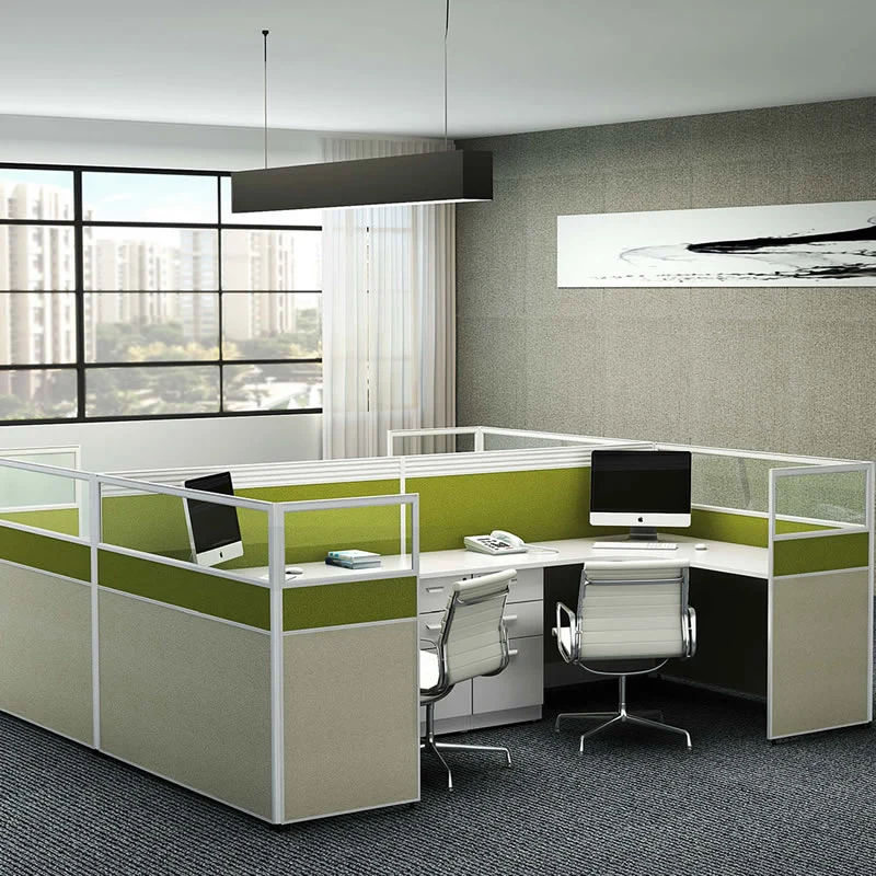 Hot Sale Modern Stright Way Office Workstation for 4 Person (HY-P08)