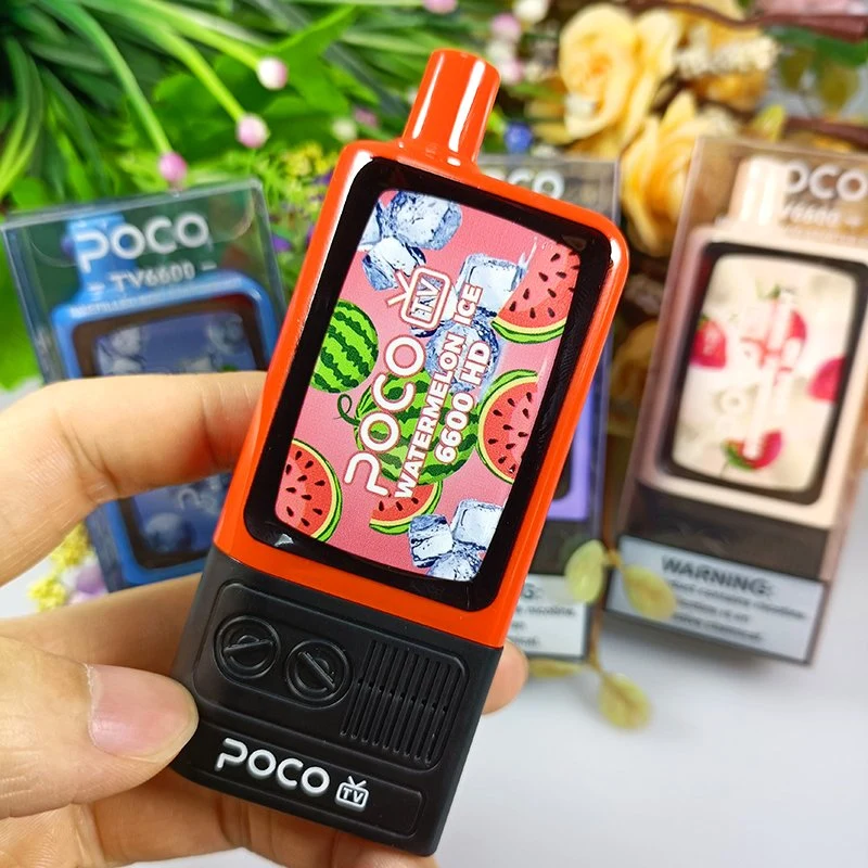 5% Nic EU Warehouse Poco TV Wholesale/Supplier Disposable/Chargeable Vape Mesh Coil Vapes 6600 Puffs with 10 Flavours