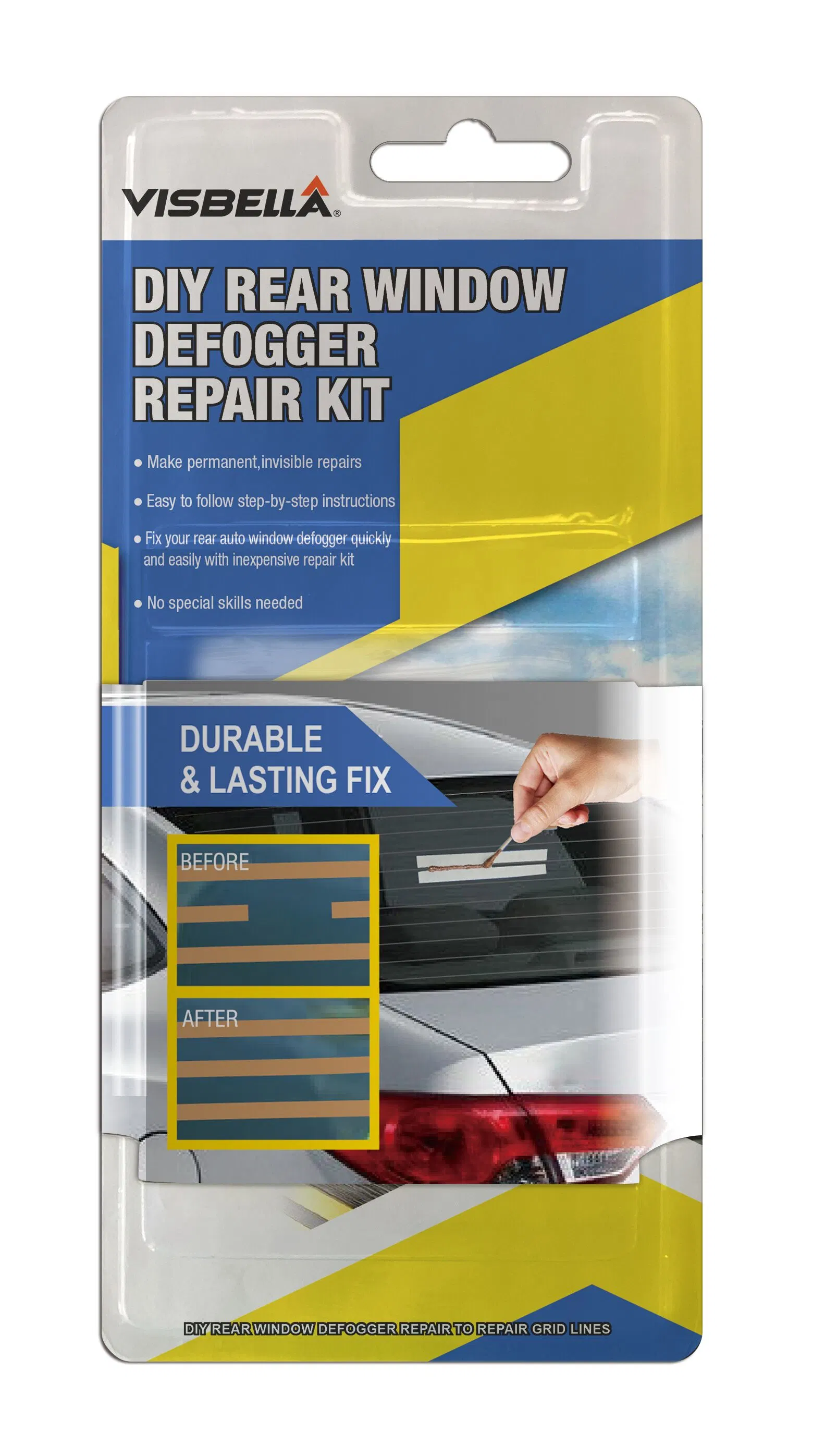 Rear Window Defogger Adhesive Repair for Car