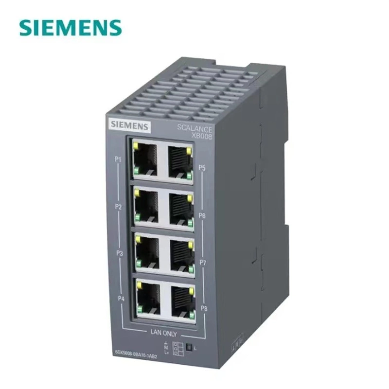 De commutateur Siemens 6gk5408-4gq00-2am2 un total de 8 ports disponibles ; il peut être étendu à 24 ports RJ45 de contrôle industriel de fin