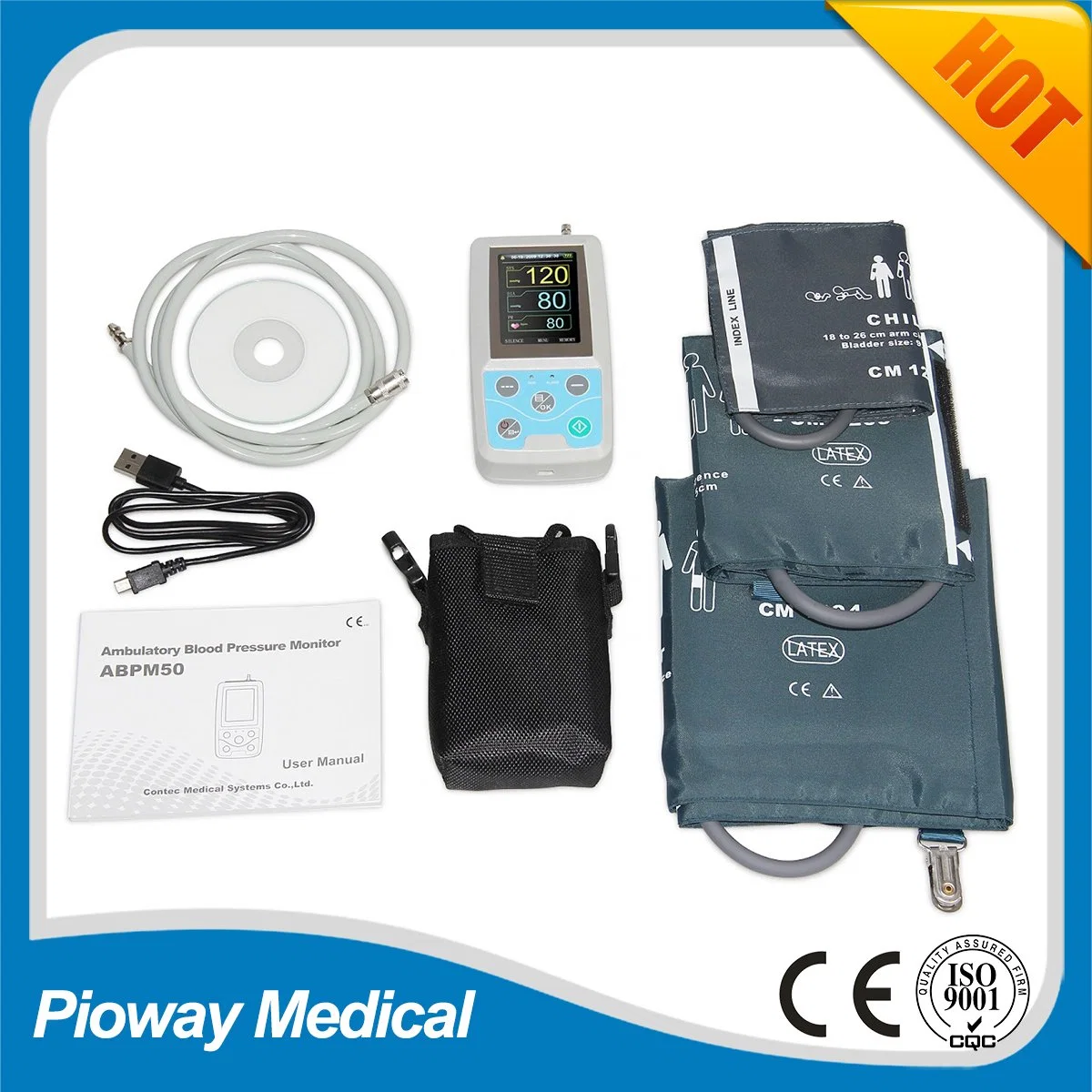 Digital 24 Hours Handheld Ambulatory Blood Pressure Monitoring (ABPM50)