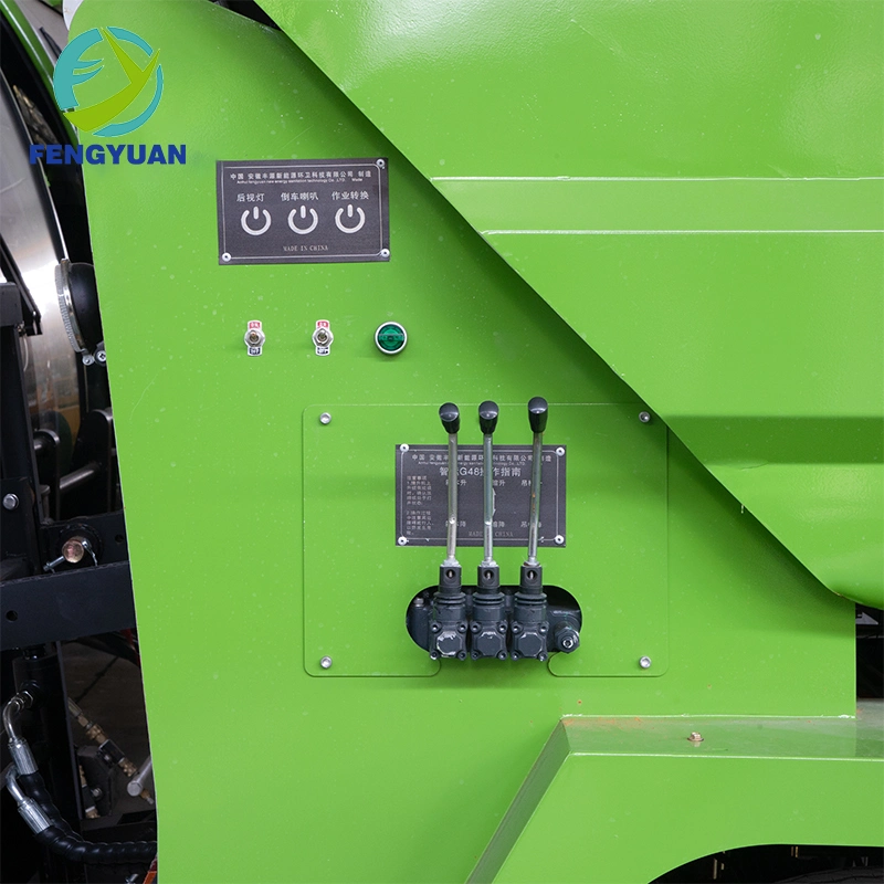 Automatic Garbage Compress Truck Sanitation Waste Collect Electric Four Wheel Car