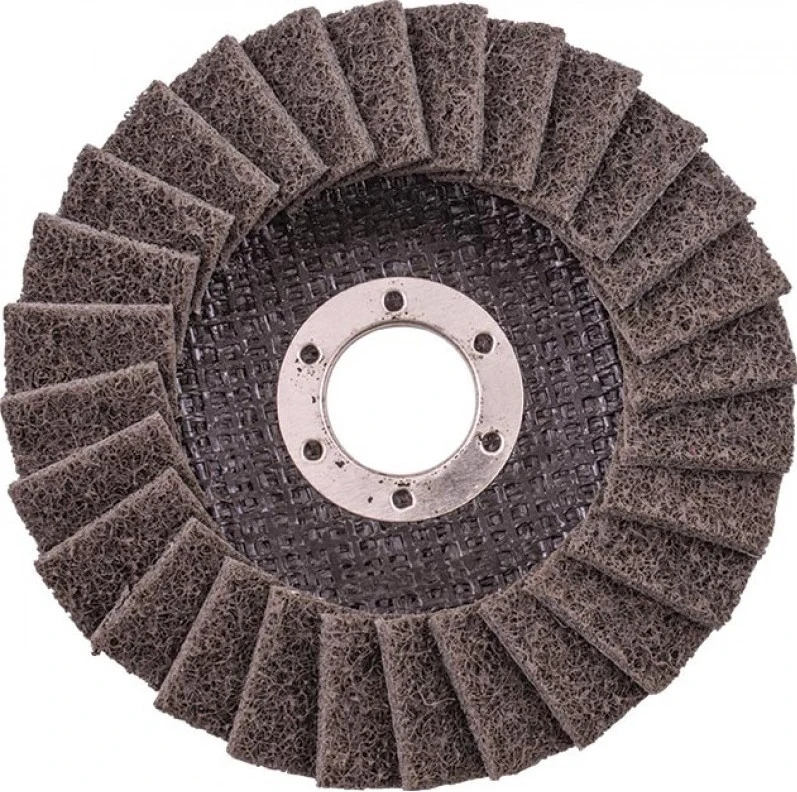 100*16 Заслонка Non-Woven коричневого цвета диск в качестве аппаратного средства для полировки из нержавеющей стали