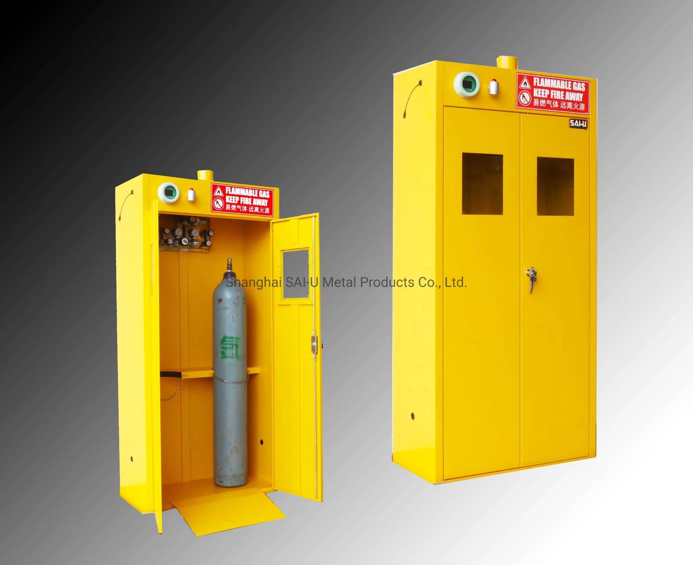 Sai-U Chemical Storage Steel Cylinder Cabinet Gas Cabinet Dangerous Goods Gc003y