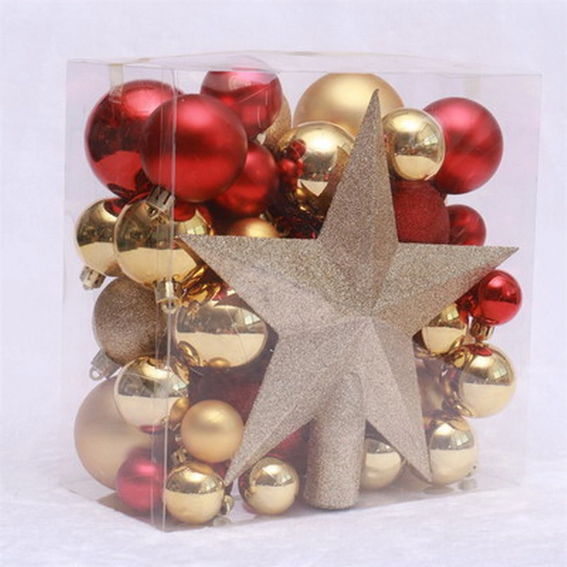 New Hot Sale Christmas Ball Gold Color Suit Custom Christmas Ornament Balls