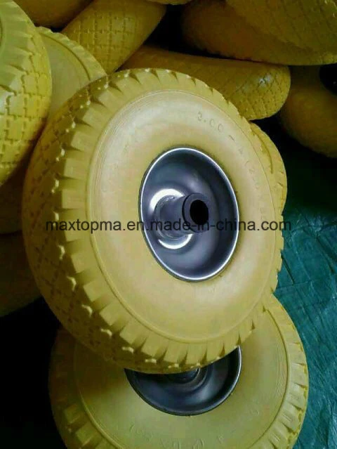 Quality Solid Polyurethane Flat Free PU Foam Wheel