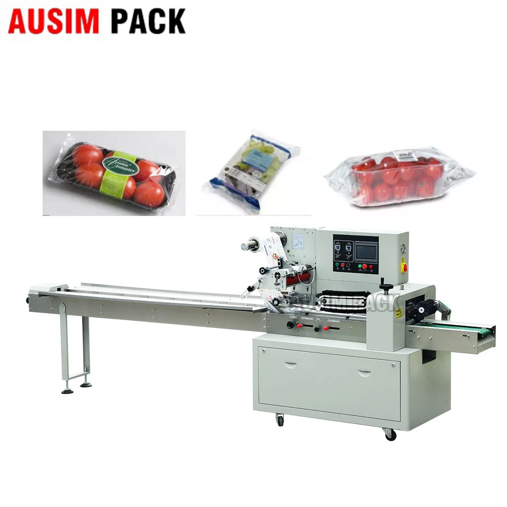 Fully Automatic Chocolate Bar Biscuit Cake Flow Packing Packing Machine