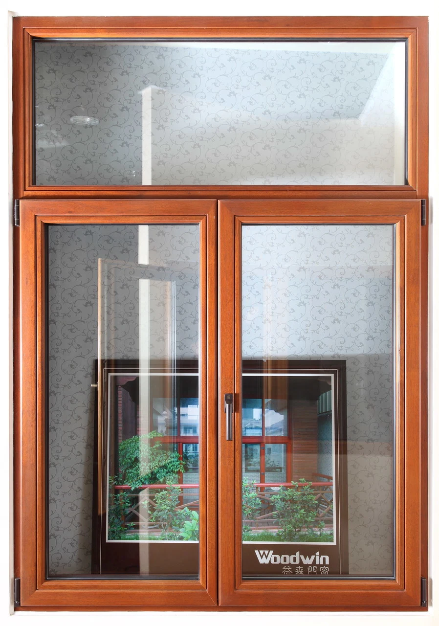 European and America Standard Casement Solid Pine and Larch Wood Window with Double or Triple Glazing