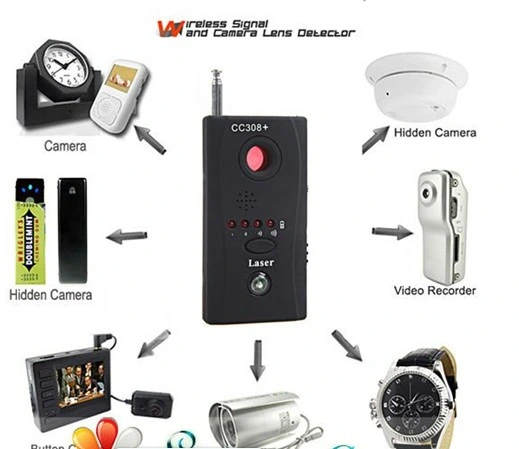 Multi Wireless Camera Lens Signal Detector Radio Wave Full Range WiFi (CC308)